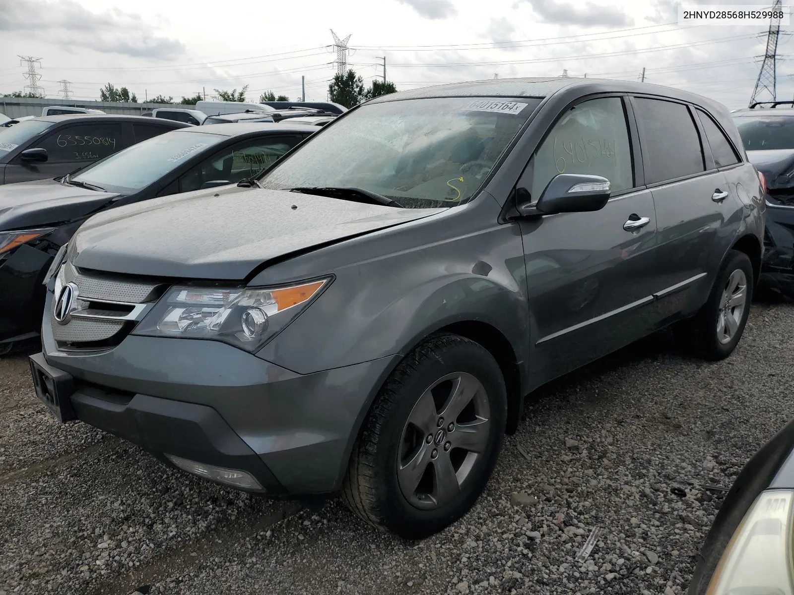 2008 Acura Mdx Sport VIN: 2HNYD28568H529988 Lot: 64015164