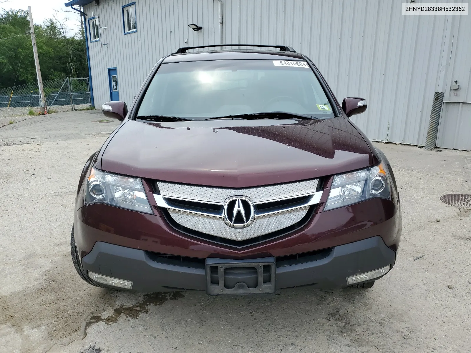 2008 Acura Mdx Technology VIN: 2HNYD28338H532362 Lot: 64815684