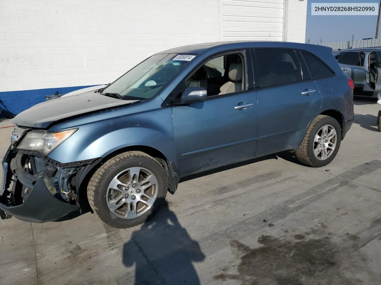 2008 Acura Mdx VIN: 2HNYD28268H520990 Lot: 65080014