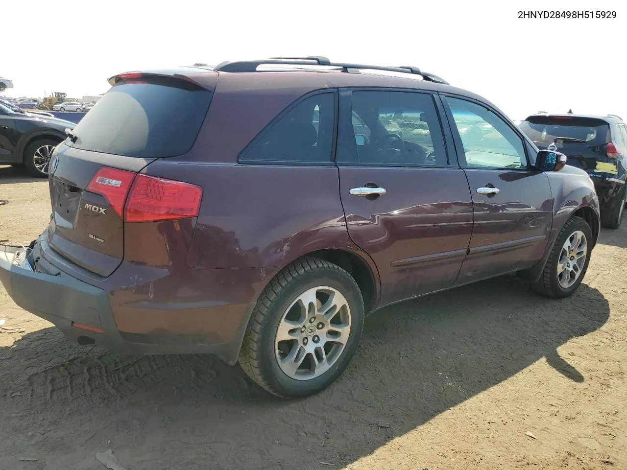 2008 Acura Mdx Technology VIN: 2HNYD28498H515929 Lot: 65792344