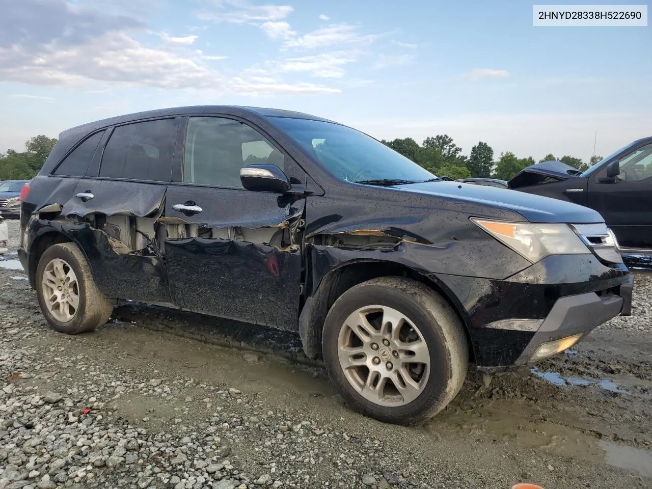 2008 Acura Mdx Technology VIN: 2HNYD28338H522690 Lot: 66373824