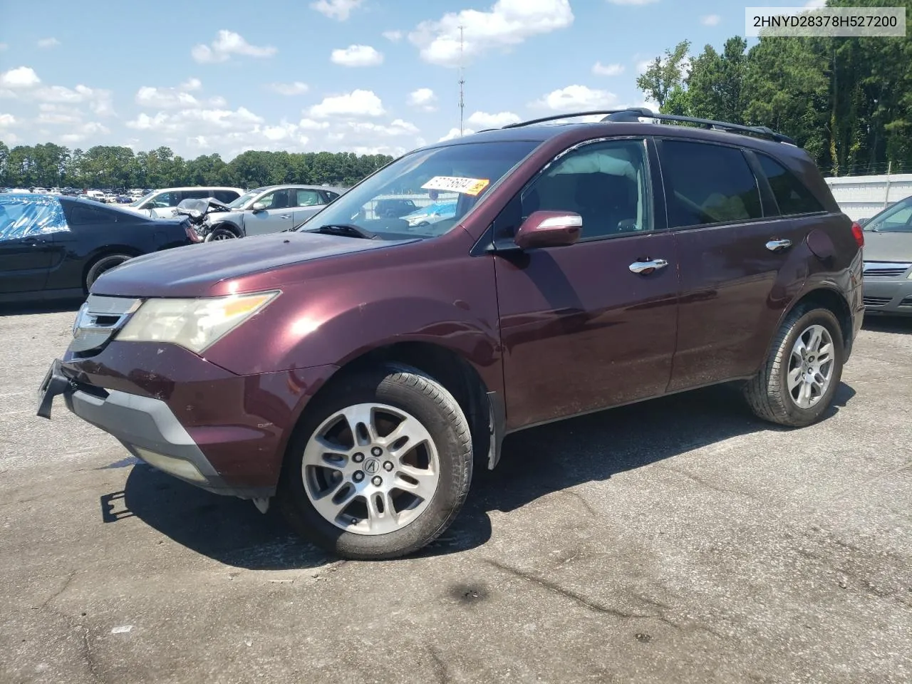 2008 Acura Mdx Technology VIN: 2HNYD28378H527200 Lot: 67018604