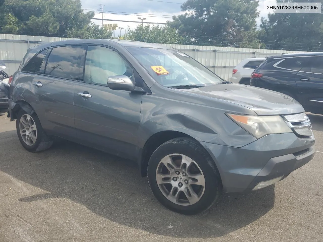 2008 Acura Mdx VIN: 2HNYD28298H500006 Lot: 67136404