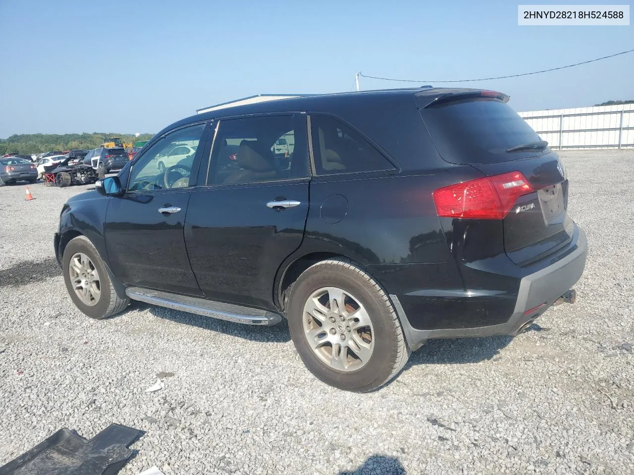 2008 Acura Mdx VIN: 2HNYD28218H524588 Lot: 67282434