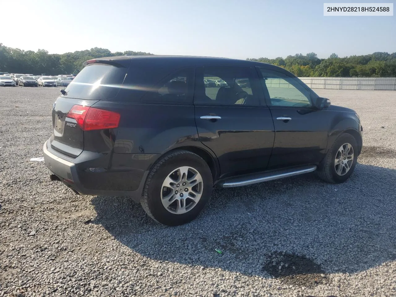 2008 Acura Mdx VIN: 2HNYD28218H524588 Lot: 67282434