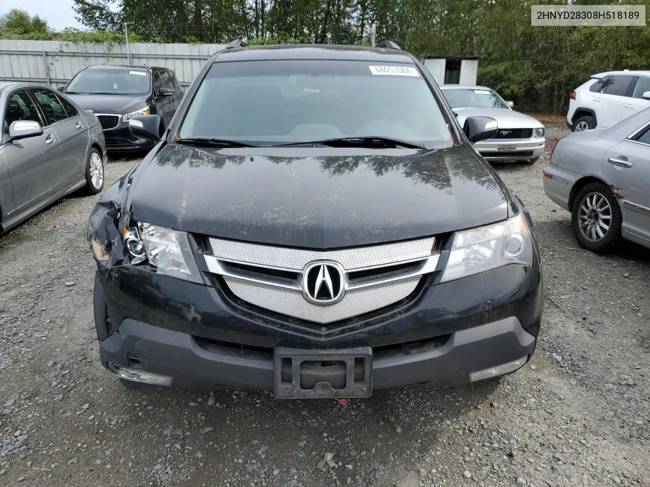 2008 Acura Mdx Technology VIN: 2HNYD28308H518189 Lot: 68051084