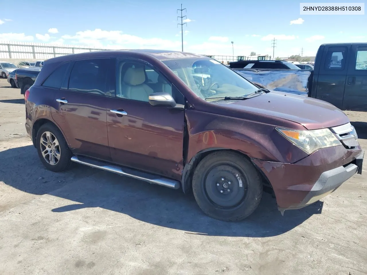 2008 Acura Mdx Technology VIN: 2HNYD28388H510308 Lot: 68109594