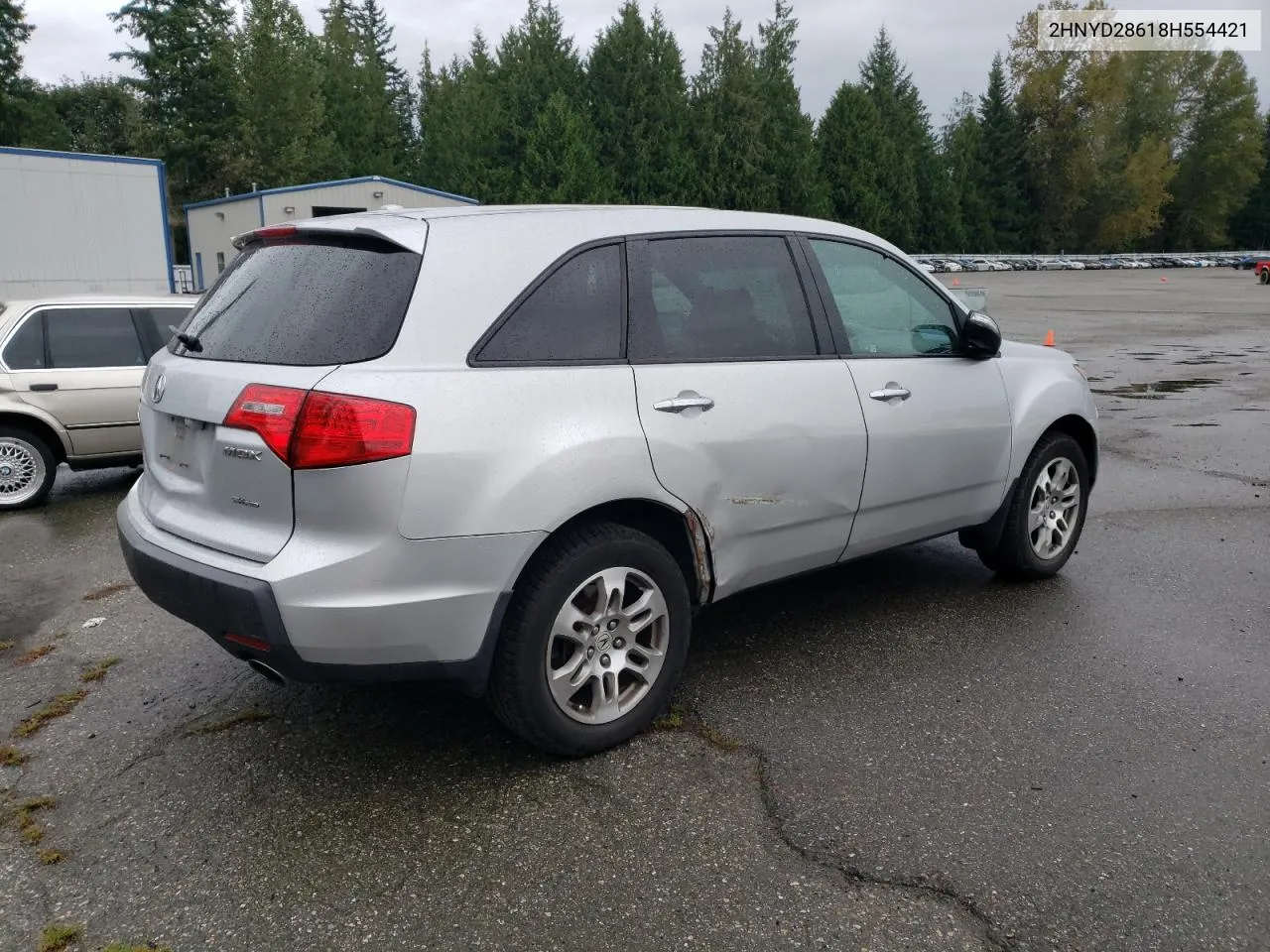 2008 Acura Mdx Technology VIN: 2HNYD28618H554421 Lot: 68881264