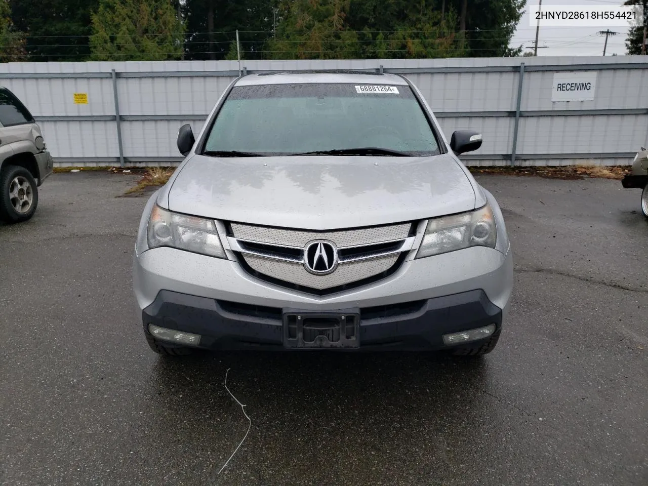 2008 Acura Mdx Technology VIN: 2HNYD28618H554421 Lot: 68881264