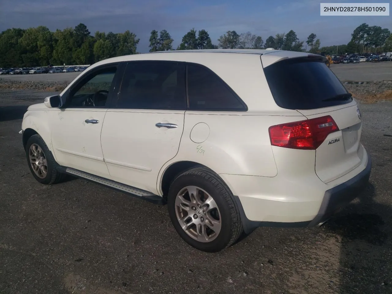 2008 Acura Mdx VIN: 2HNYD28278H501090 Lot: 69630014