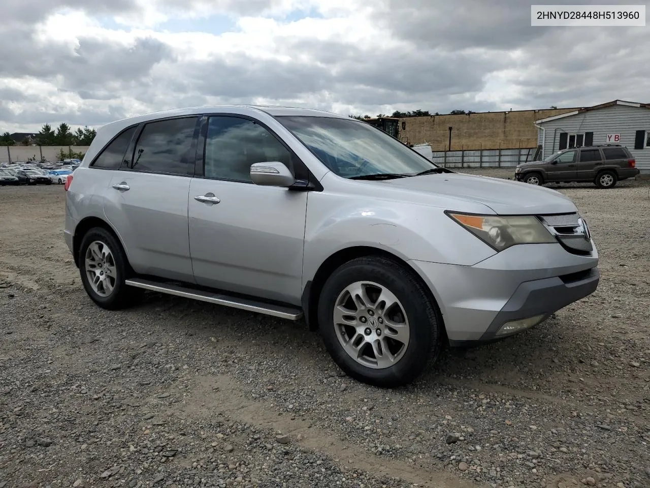 2008 Acura Mdx Technology VIN: 2HNYD28448H513960 Lot: 70266224