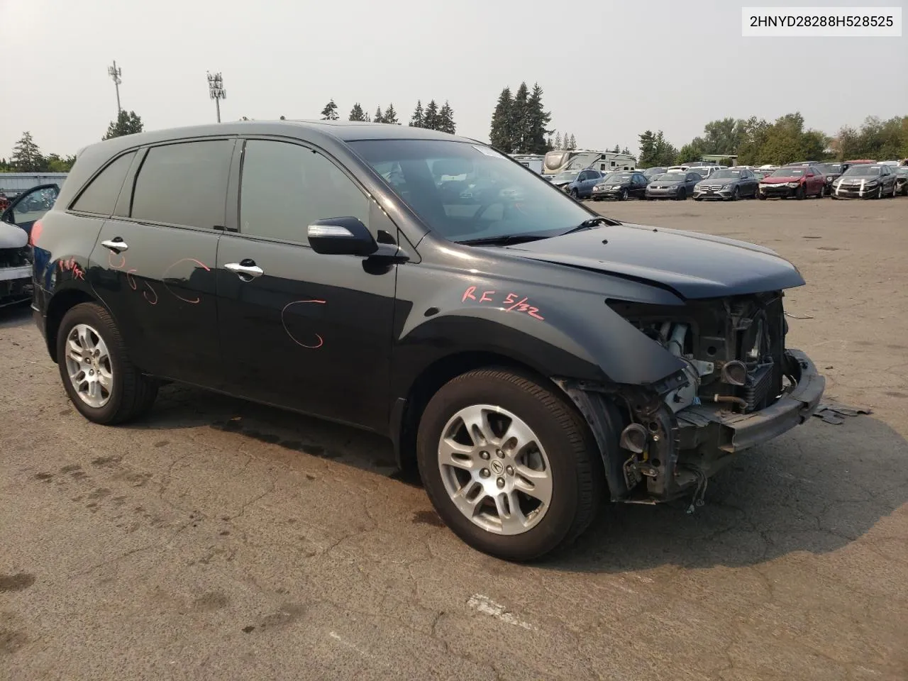 2008 Acura Mdx VIN: 2HNYD28288H528525 Lot: 70366754