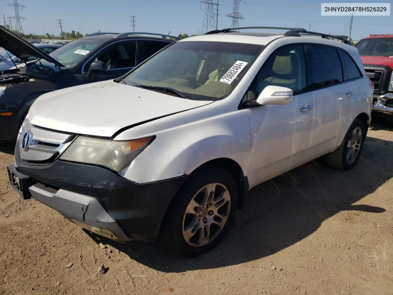 2HNYD28478H526329 2008 Acura Mdx Technology