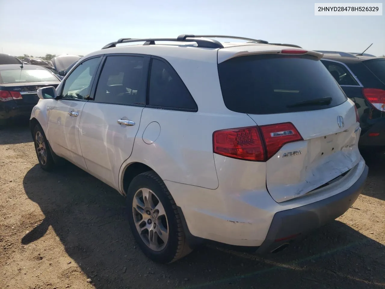 2008 Acura Mdx Technology VIN: 2HNYD28478H526329 Lot: 70682484