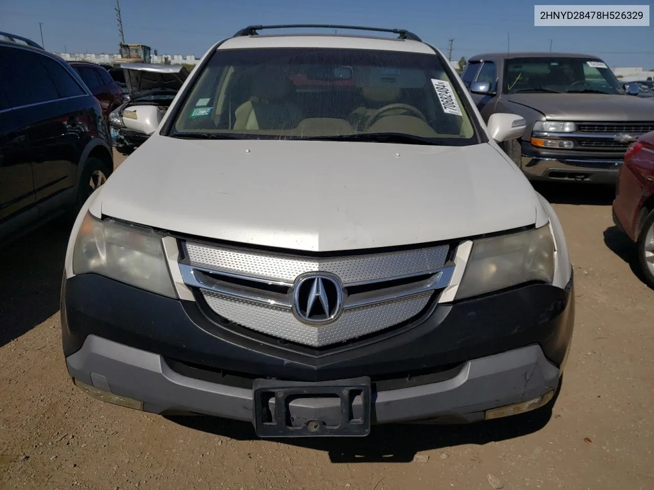 2008 Acura Mdx Technology VIN: 2HNYD28478H526329 Lot: 70682484