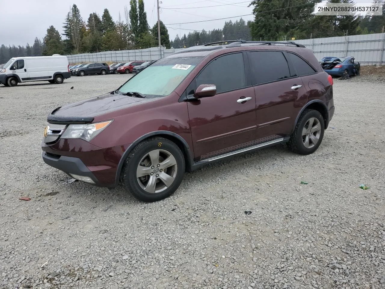 2008 Acura Mdx Sport VIN: 2HNYD28828H537127 Lot: 70716544