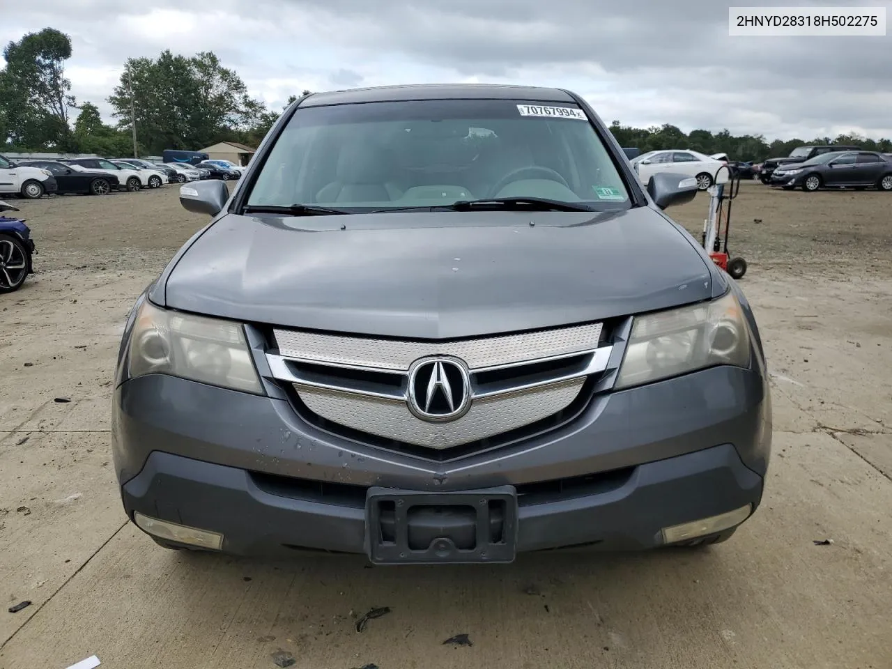 2008 Acura Mdx Technology VIN: 2HNYD28318H502275 Lot: 70767994