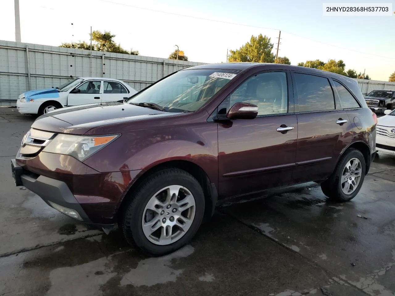 2008 Acura Mdx Technology VIN: 2HNYD28368H537703 Lot: 71406124