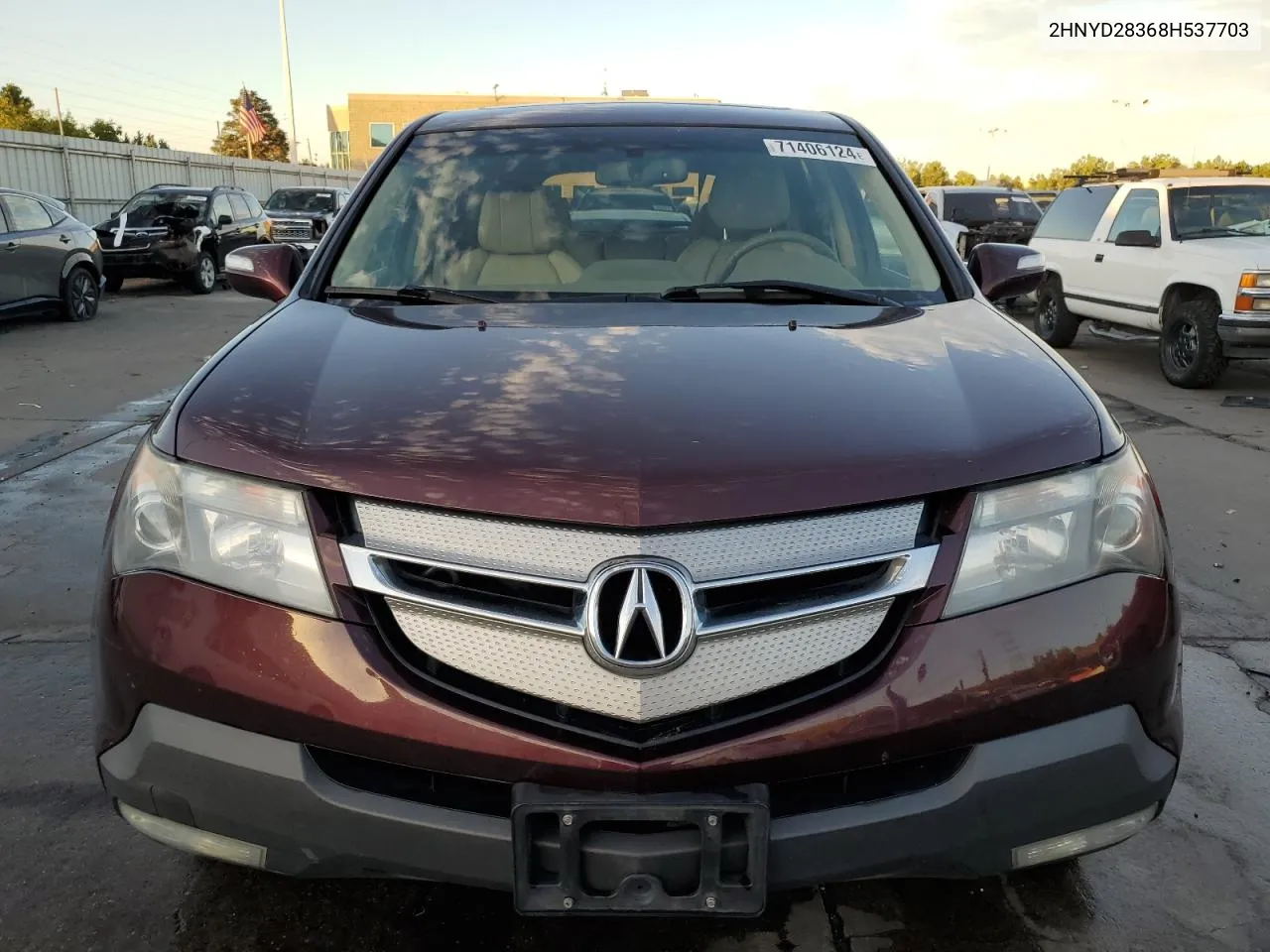 2008 Acura Mdx Technology VIN: 2HNYD28368H537703 Lot: 71406124