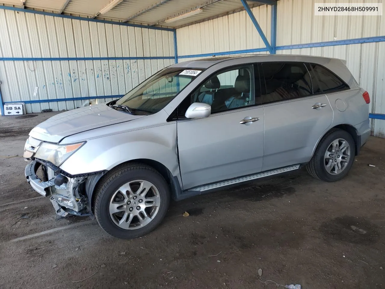 2008 Acura Mdx Technology VIN: 2HNYD28468H509991 Lot: 71951854