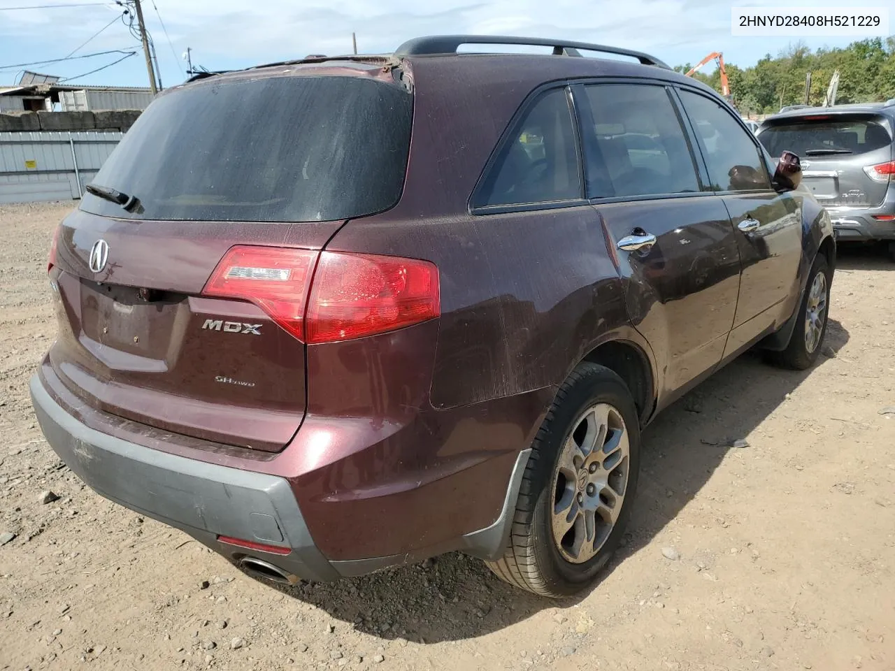 2008 Acura Mdx Technology VIN: 2HNYD28408H521229 Lot: 72517204