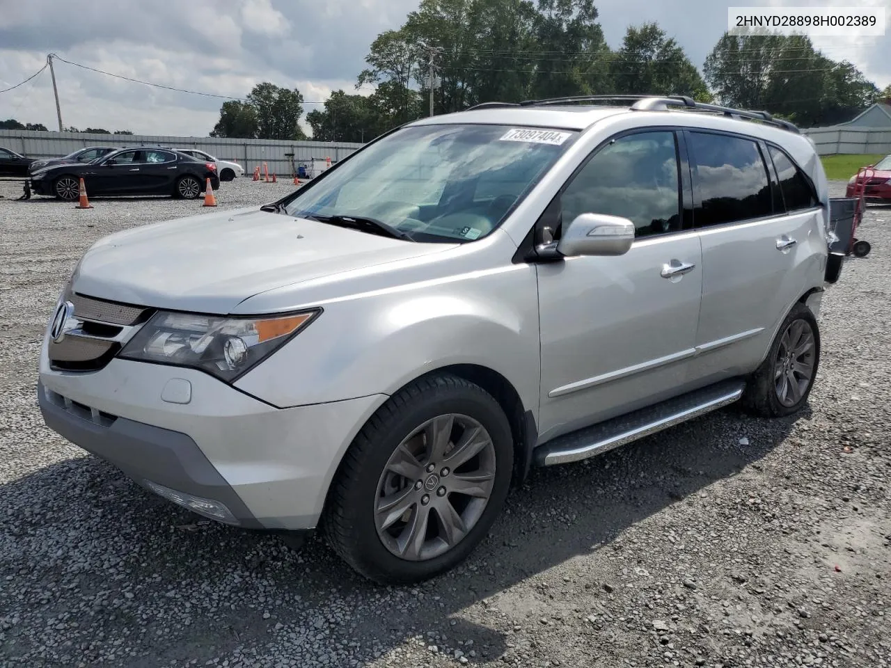 2008 Acura Mdx Sport VIN: 2HNYD28898H002389 Lot: 73097404