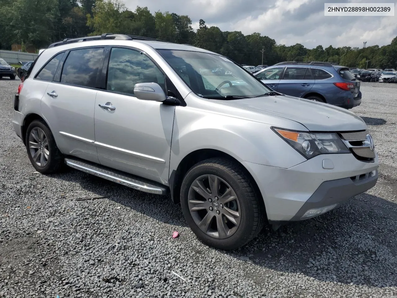 2008 Acura Mdx Sport VIN: 2HNYD28898H002389 Lot: 73097404