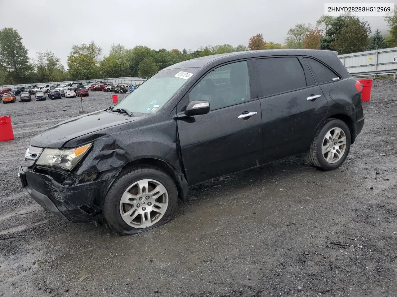 2008 Acura Mdx VIN: 2HNYD28288H512969 Lot: 73107314