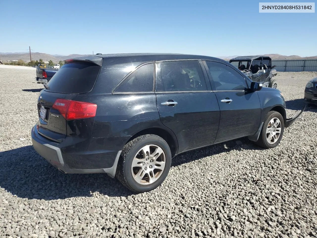 2008 Acura Mdx Technology VIN: 2HNYD28408H531842 Lot: 73419694