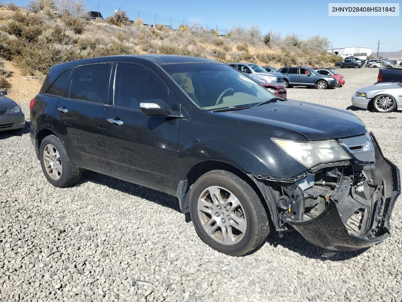 2008 Acura Mdx Technology VIN: 2HNYD28408H531842 Lot: 73419694