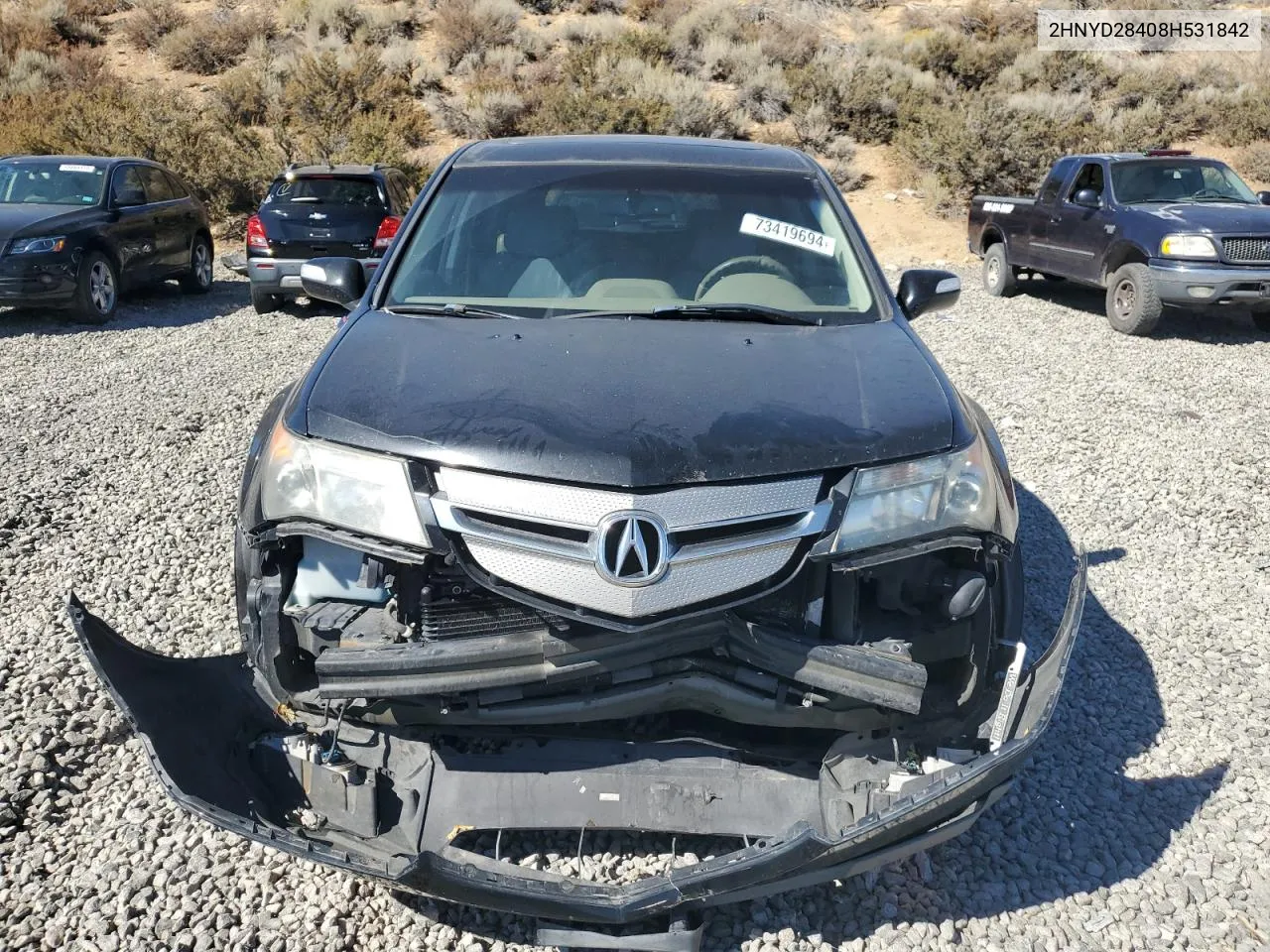 2008 Acura Mdx Technology VIN: 2HNYD28408H531842 Lot: 73419694