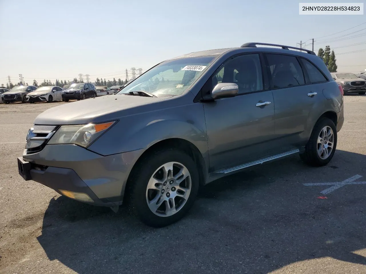 2008 Acura Mdx VIN: 2HNYD28228H534823 Lot: 74033074