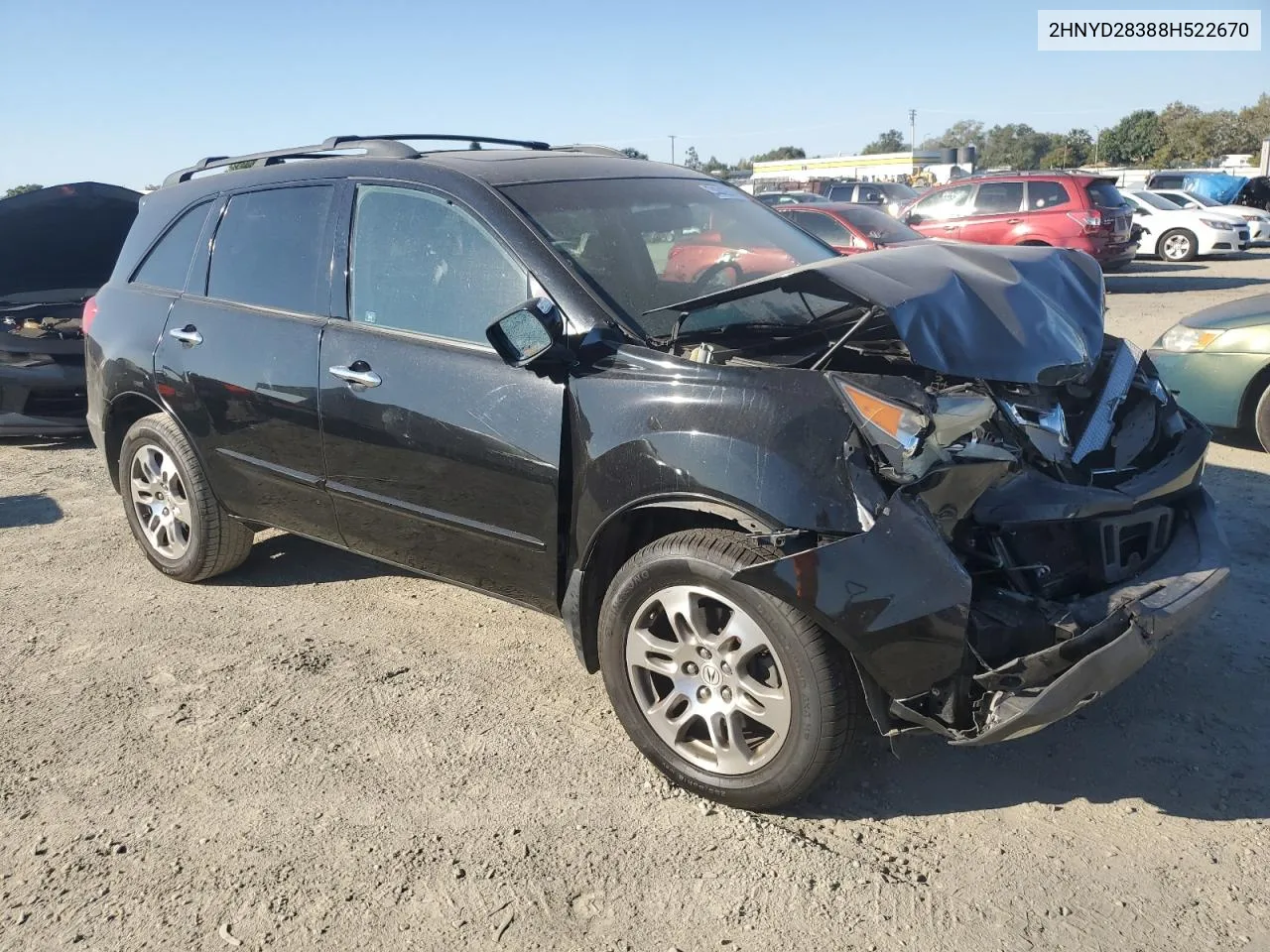 2008 Acura Mdx Technology VIN: 2HNYD28388H522670 Lot: 74042554