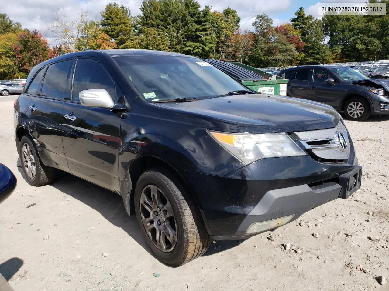 2008 Acura Mdx Technology VIN: 2HNYD28328H520817 Lot: 74319324