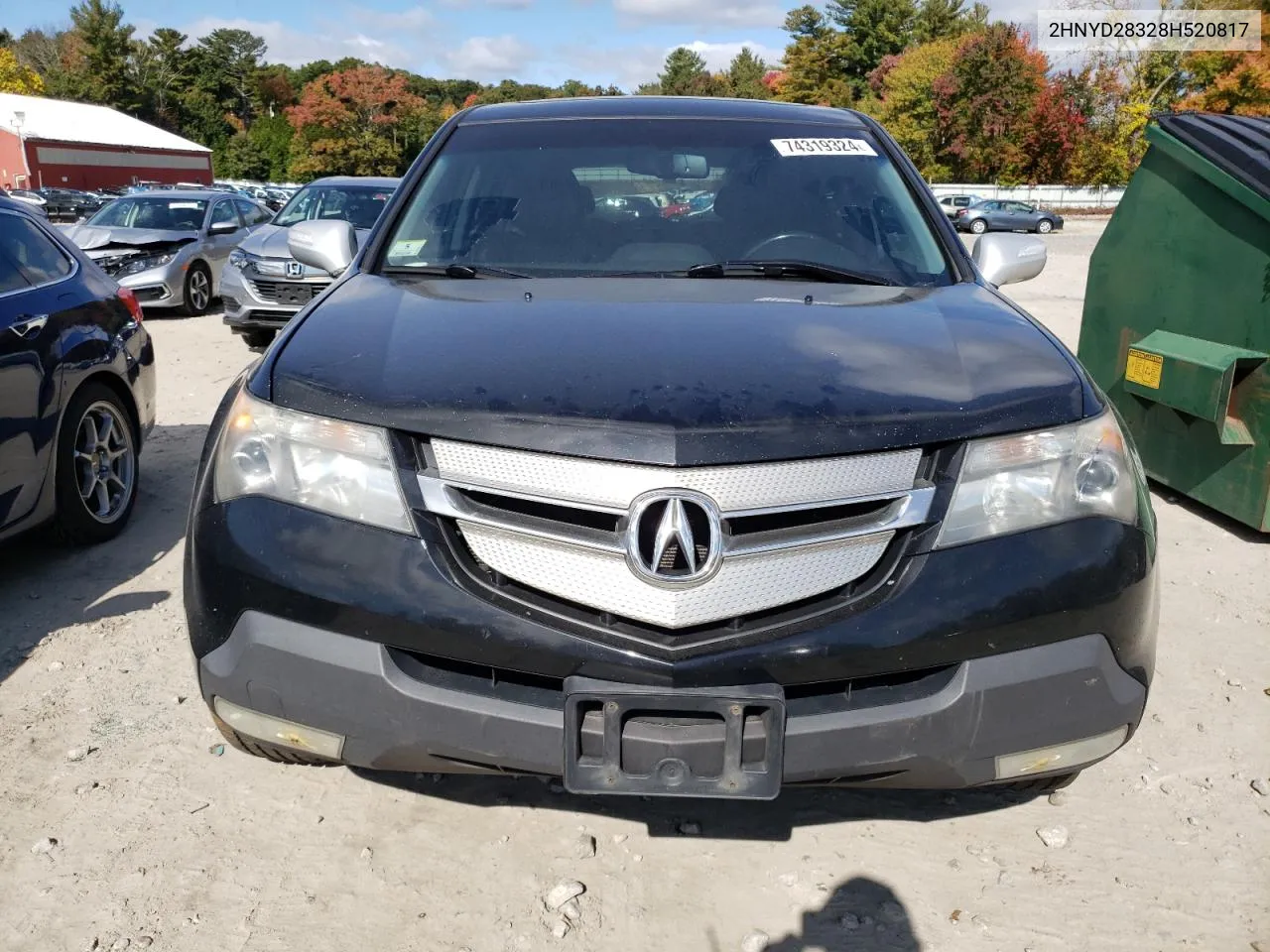 2008 Acura Mdx Technology VIN: 2HNYD28328H520817 Lot: 74319324