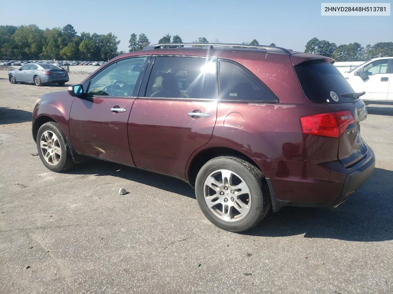 2008 Acura Mdx Technology VIN: 2HNYD28448H513781 Lot: 74889714