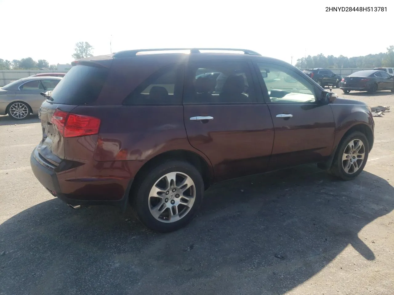 2008 Acura Mdx Technology VIN: 2HNYD28448H513781 Lot: 74889714