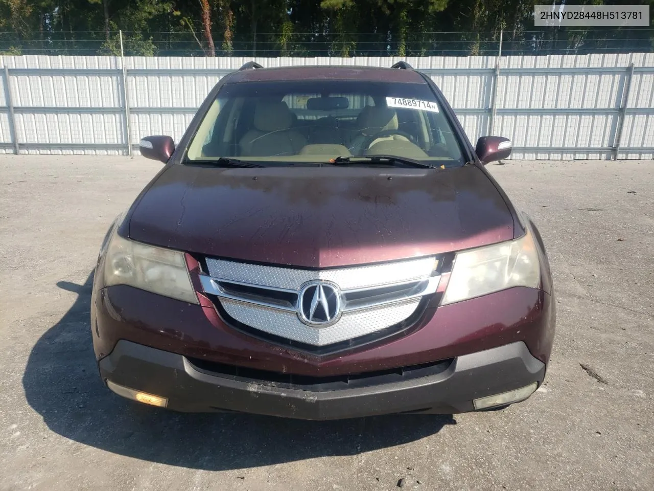 2008 Acura Mdx Technology VIN: 2HNYD28448H513781 Lot: 74889714