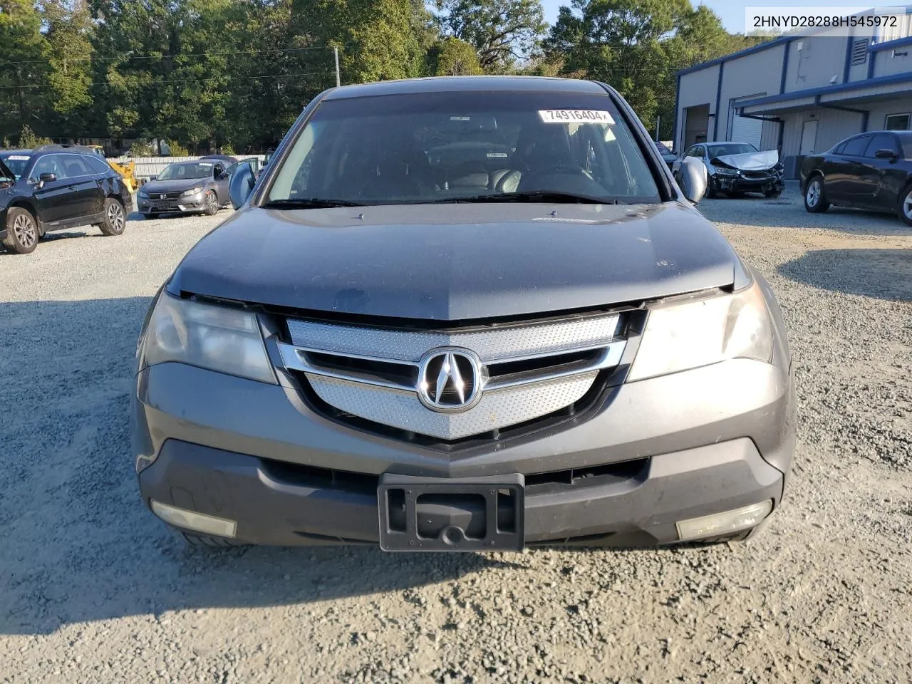 2008 Acura Mdx VIN: 2HNYD28288H545972 Lot: 74916404