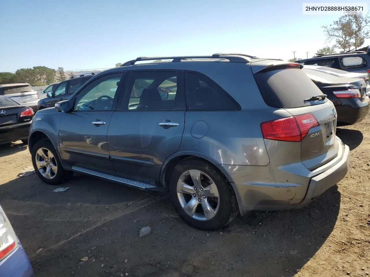 2008 Acura Mdx Sport VIN: 2HNYD28888H538671 Lot: 75506234