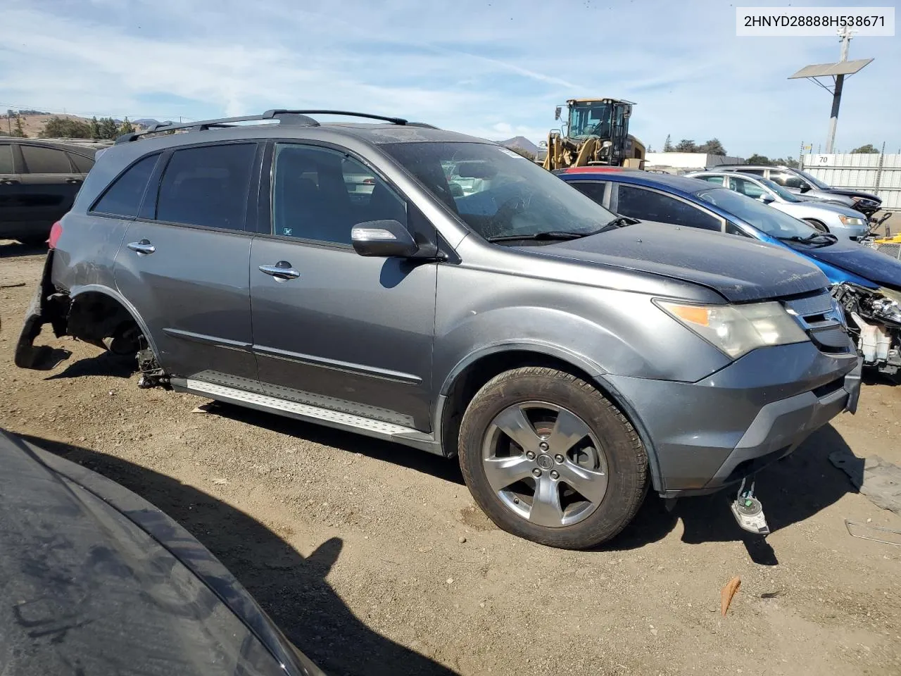 2008 Acura Mdx Sport VIN: 2HNYD28888H538671 Lot: 75506234