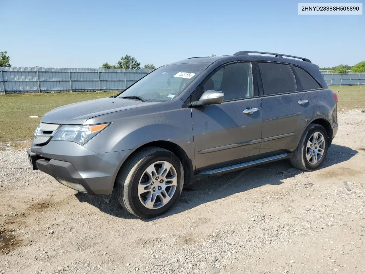 2008 Acura Mdx Technology VIN: 2HNYD28388H506890 Lot: 75631554