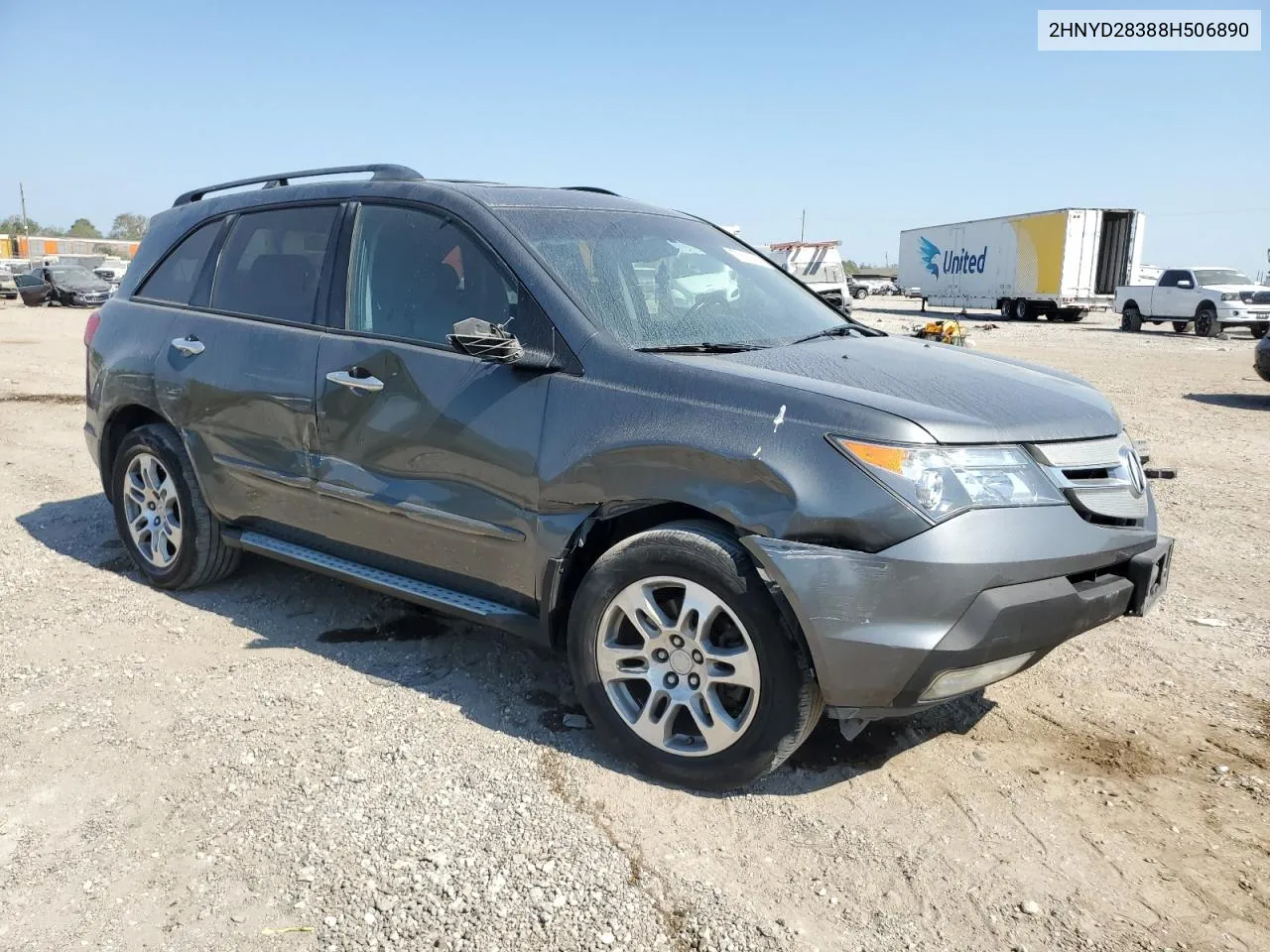 2008 Acura Mdx Technology VIN: 2HNYD28388H506890 Lot: 75631554