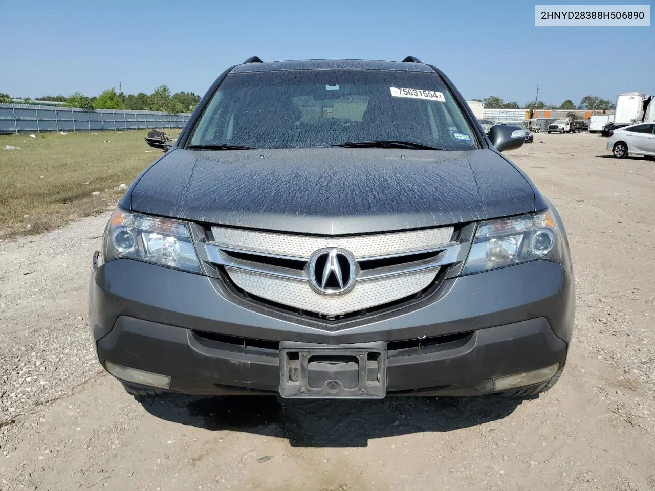 2008 Acura Mdx Technology VIN: 2HNYD28388H506890 Lot: 75631554