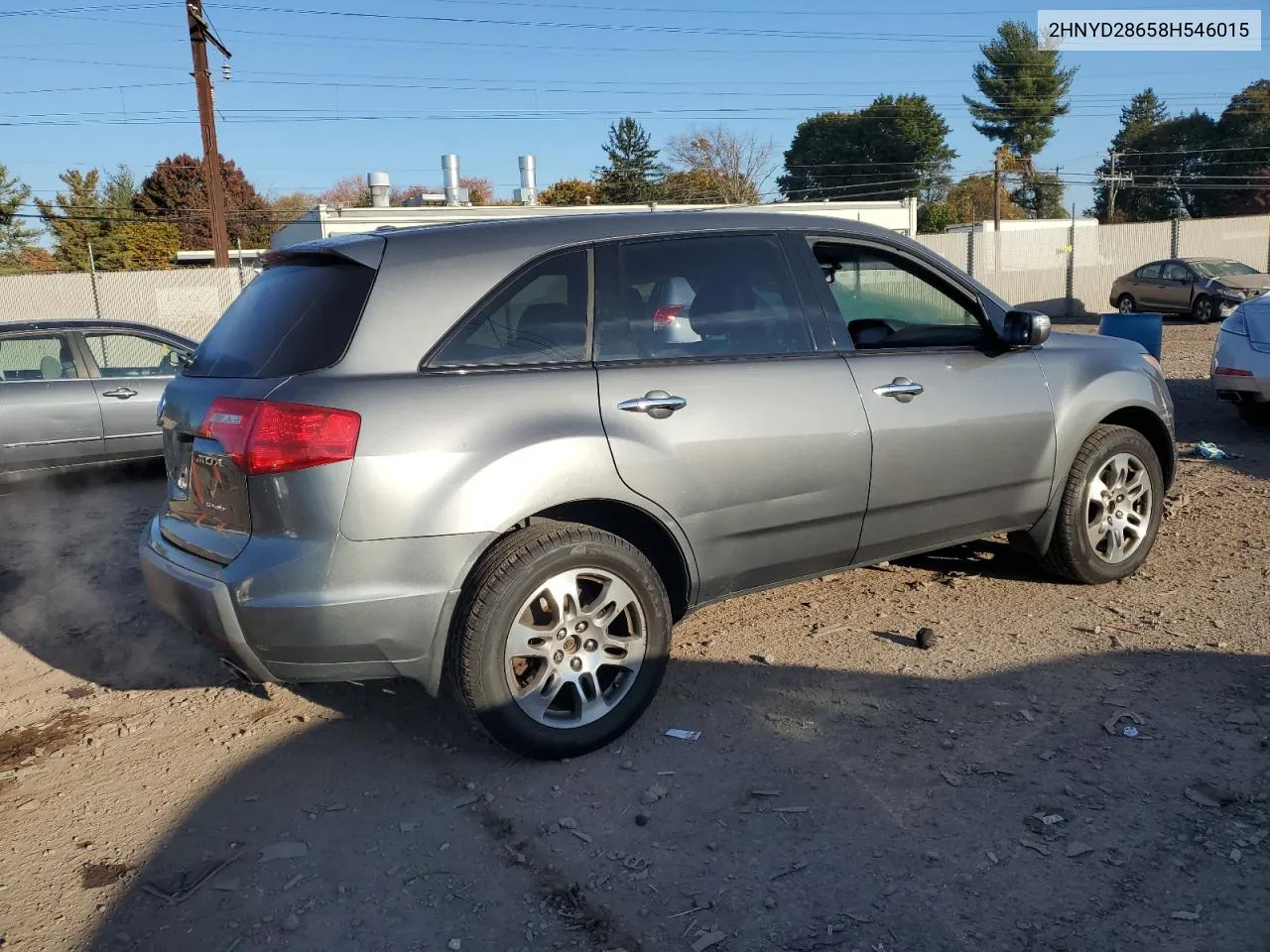 2008 Acura Mdx Technology VIN: 2HNYD28658H546015 Lot: 76318954