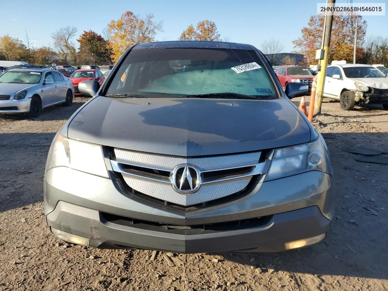 2008 Acura Mdx Technology VIN: 2HNYD28658H546015 Lot: 76318954