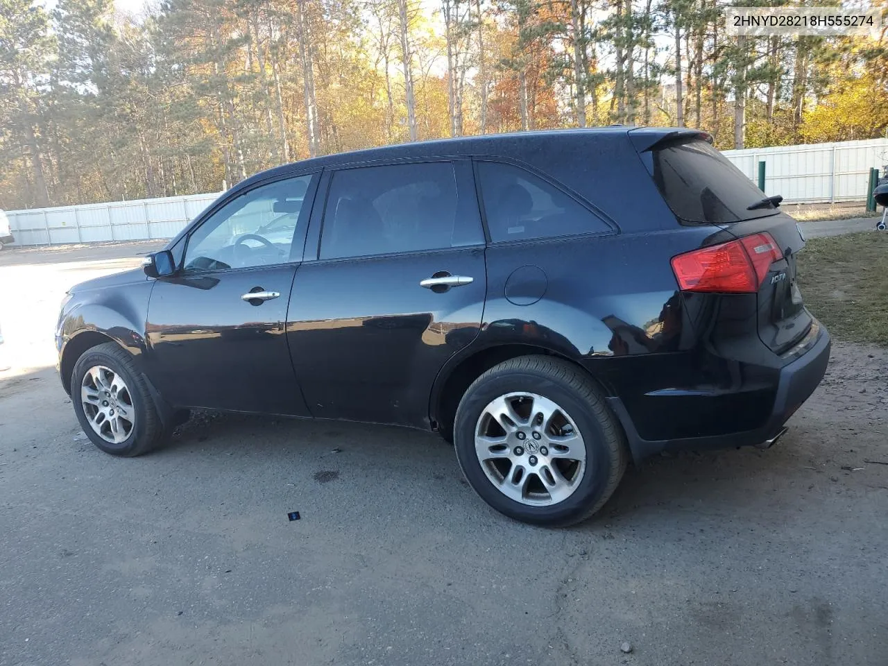 2008 Acura Mdx VIN: 2HNYD28218H555274 Lot: 77248704