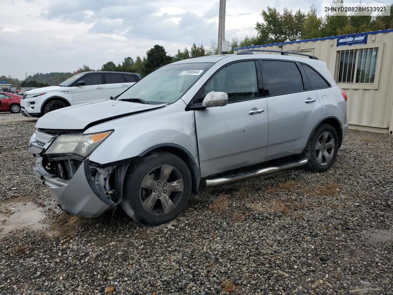 2008 Acura Mdx Sport VIN: 2HNYD28828H533921 Lot: 77349544