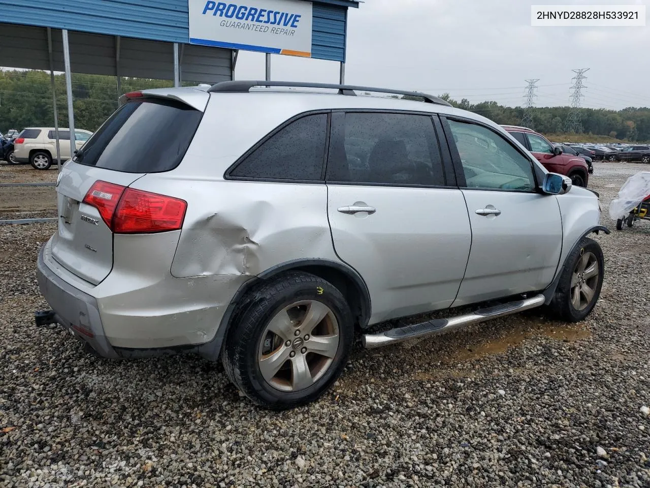 2008 Acura Mdx Sport VIN: 2HNYD28828H533921 Lot: 77349544