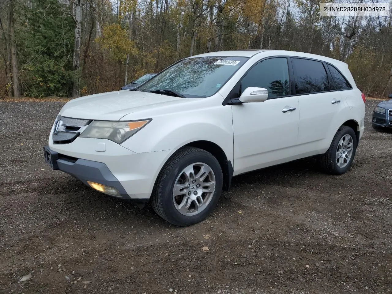 2008 Acura Mdx VIN: 2HNYD28208H004978 Lot: 78052694